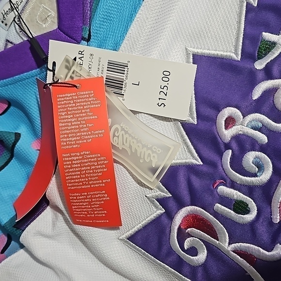 Rugrats Reptar Hockey Jersey Size Large NWT - Picture 6 of 9